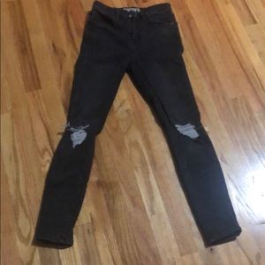Topshop skinny stretch Jamie ripped knee jeans